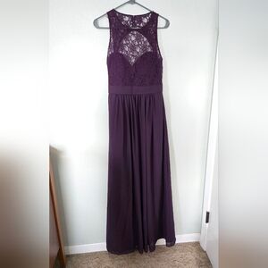 Bill Levkoff Purple Sample Gown Size 10